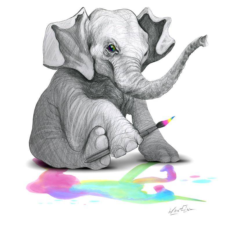 Kreativer Elephant