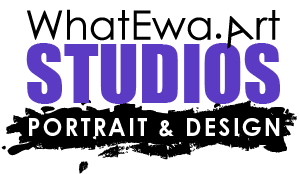 WhatEwa.Art -Portrait-Studios und Design Logo